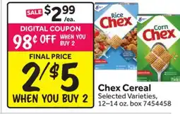 Stop&Shop Chex Cereal offer