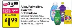 Stop&Shop Ajax, Palmolive, Suavitel or Fabuloso offer
