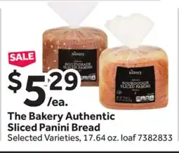 Stop&Shop The Bakery Authentic Sliced Panini Bread offer