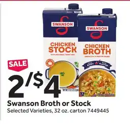 Stop&Shop Swanson Broth or Stock offer