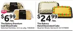 Stop&Shop The Bakery Premium Iced Sliced Cake offer