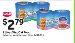 Stop&Shop 9 Lives Wet Cat Food offer