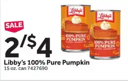 Stop&Shop Libby's 100% Pure Pumpkin offer