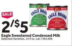 Stop&Shop Eagle Sweetened Condensed Milk offer