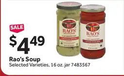 Stop&Shop Rao's Soup offer