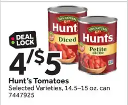 Stop&Shop Hunt's Tomatoes offer