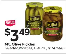Stop&Shop Mt. Olive Pickles offer