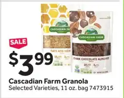 Stop&Shop Cascadian Farm Granola offer