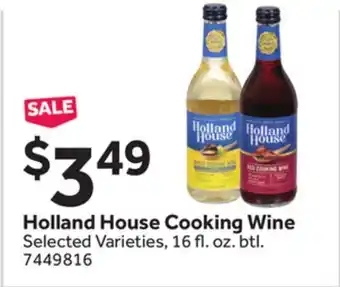 Stop&Shop Holland House Cooking Wine offer