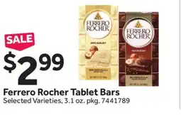 Stop&Shop Ferrero Rocher Tablet Bars offer