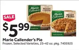 Stop&Shop Marie Callender's Pie offer