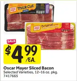 Stop&Shop Oscar Mayer Sliced Bacon offer