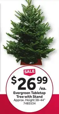 Stop&Shop Evergreen Tabletop Tree with Stand offer