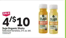 Stop&Shop Suja Organic Shots offer