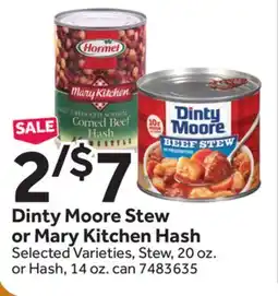 Stop&Shop Dinty Moore Stew or Mary Kitchen Hash offer