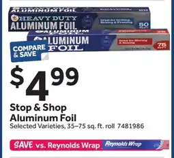 Stop&Shop Stop & Shop Reynolds Wrap Stop & Shop Aluminum Foil offer