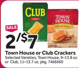 Stop&Shop Town House or Club Crackers offer