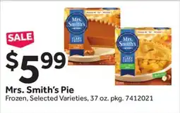 Stop&Shop Mrs. Smith's Pie offer