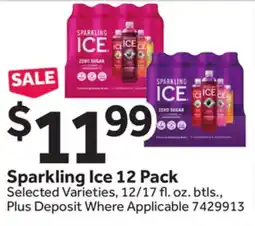 Stop&Shop Sparkling Ice 12 Pack offer