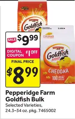 Stop&Shop Pepperidge Farm Goldfish Bulk offer