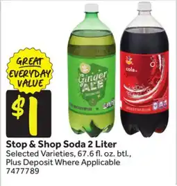 Stop&Shop Stop & Shop Soda 2 Liter offer