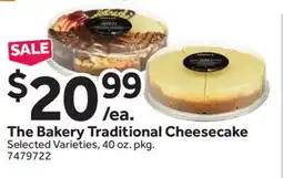 Stop&Shop The Bakery Traditional Cheesecake offer