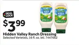 Stop&Shop Hidden Valley Ranch Dressing offer