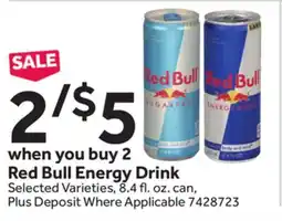 Stop&Shop Red Bull Energy Drink offer