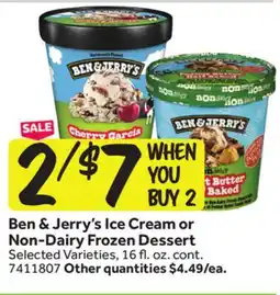 Stop&Shop Ben & Jerry's Ice Cream or Non-Dairy Frozen Dessert offer