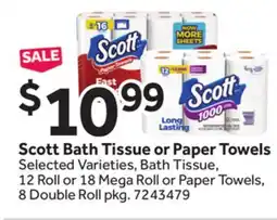 Stop&Shop Scott Bath Tissue or Paper Towels offer