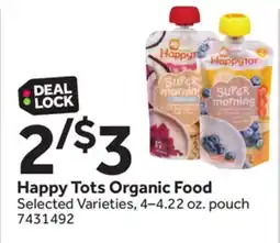 Stop&Shop Happy Tots Organic Food offer