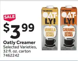 Stop&Shop Oatly Creamer offer