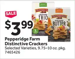 Stop&Shop Pepperidge Farm Distinctive Crackers offer