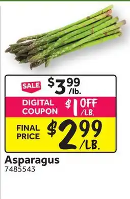 Stop&Shop Asparagus offer