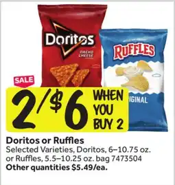 Stop&Shop Doritos or Ruffles offer