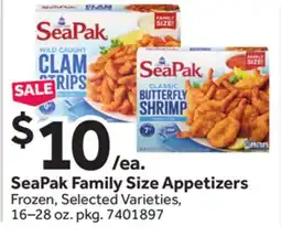 Stop&Shop SeaPak Family Size Appetizers offer