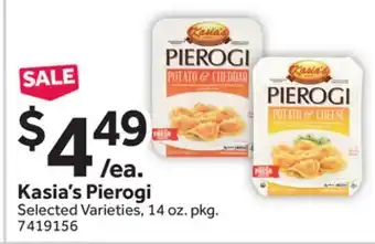 Stop&Shop Kasia's Pierogi offer