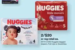 CVS Huggies bagged diapers, Pull-Ups or Goodnites offer
