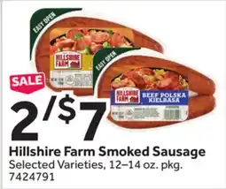 Stop&Shop Hillshire Farm Smoked Sausage offer
