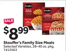 Stop&Shop Stouffer's Family Size Meals offer