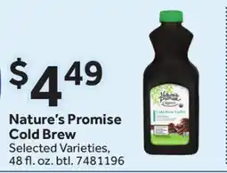 Stop&Shop Nature's Promise Cold Brew offer