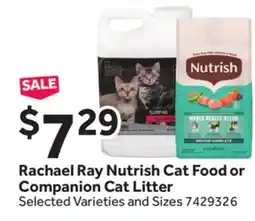 Stop&Shop Rachael Ray Nutrish Cat Food or Companion Cat Litter offer