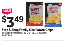 Stop&Shop Stop & Shop Family Size Potato Chips offer