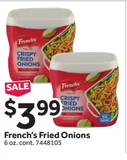 Stop&Shop French's Fried Onions offer