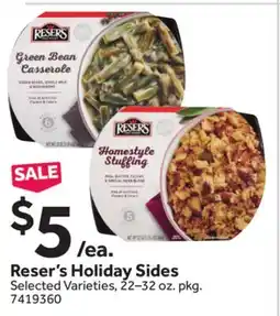 Stop&Shop Reser's Holiday Sides offer