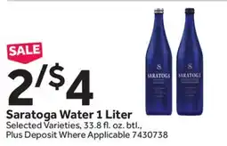 Stop&Shop Saratoga Water offer