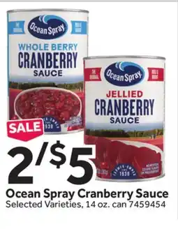 Stop&Shop Ocean Spray Cranberry Sauce offer