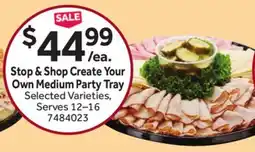 Stop&Shop Stop & Shop Create Your Own Medium Party Tray offer
