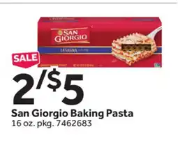 Stop&Shop San Giorgio Baking Pasta offer