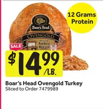 Stop&Shop Boar's Head Ovengold Turkey offer